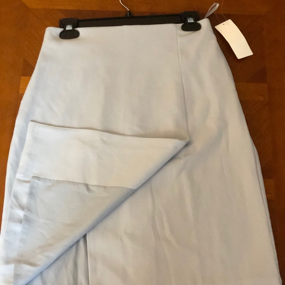 Uniqlo Light Grey high waist stretch pencil skirt